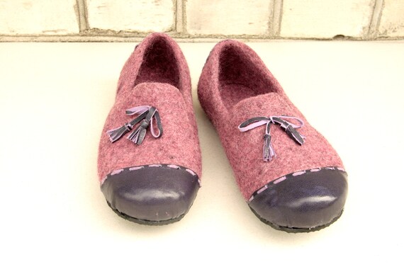 felt moccasins