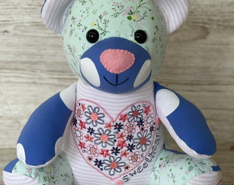 Memory Bear Keepsake with personalisable tummy