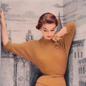 SEPIA cashmere and wool sweater, DOLMAN SLEEVES image 5