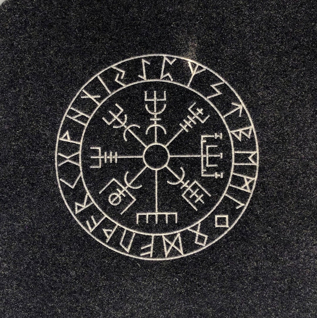 Runes Board, Embroidered on Natural Wool Felt - Etsy