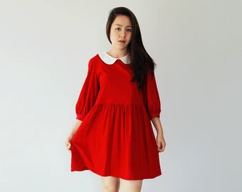 Baby Doll Dress with Belt