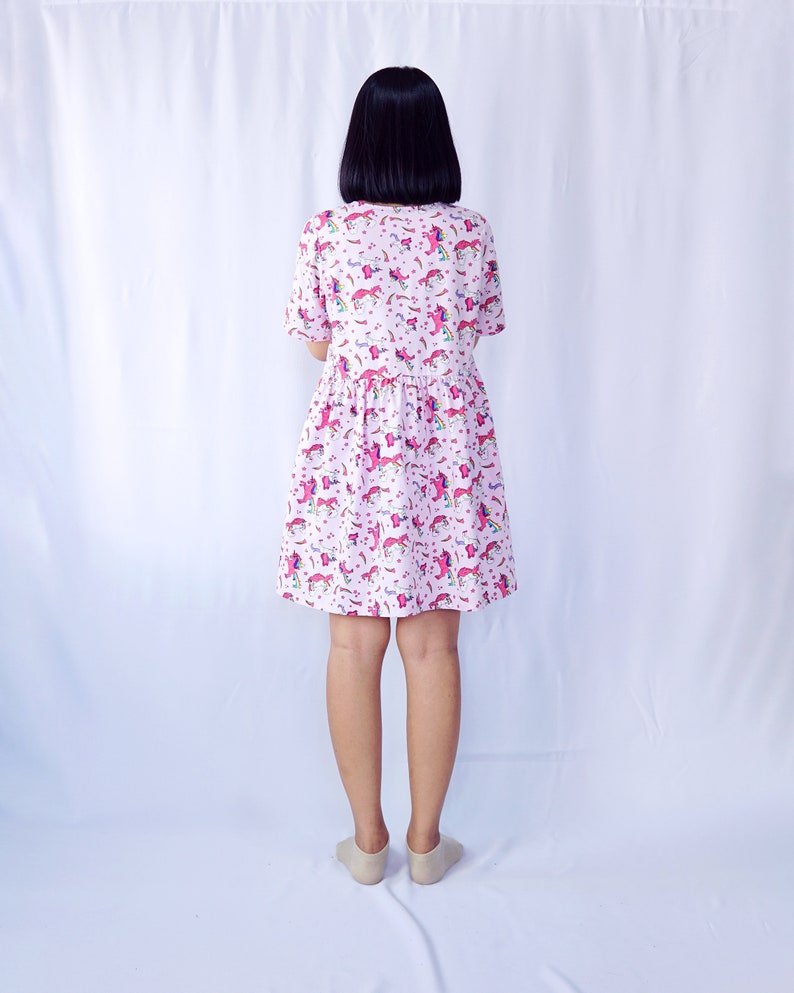 unicorn smocked dress