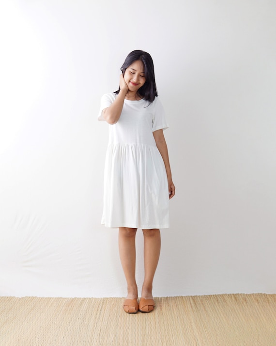 Cotton jersey babydoll dress / T shirt 