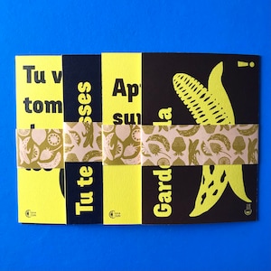 Cartes postales Expressions Françaises Fruits et légumes jaune