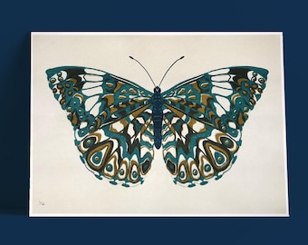 BUTTERFLY POSTER Riso limited edition