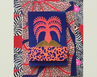 Set of 4 risograph-printed solar cards. Limited edition