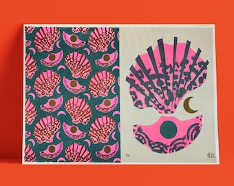 GOLDEN NIGHT St. Jacques shell poster