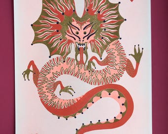 DRAGON Risograph Limited Edition Poster