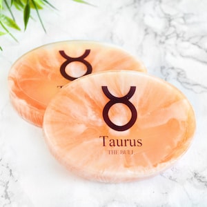 Taurus Zodiac Soap April Birthday Taurus Gift Taurus Birthday Gift For Boyfriend Handcrafted Soap Anniversary Gifts For Girlfriend image 1