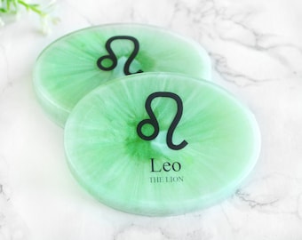 Leo Zodiac Soap - Self Love Leo Gift Under 10 - Horoscope Leo Birthday - Handmade Vegan Soap - Relaxing Gift Soap - Star Sign Astrology Gift