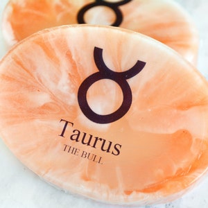 Taurus Zodiac Soap April Birthday Taurus Gift Taurus Birthday Gift For Boyfriend Handcrafted Soap Anniversary Gifts For Girlfriend image 2