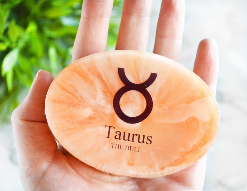 Taurus Zodiac Soap April Birthday Taurus Gift Taurus Birthday Gift For Boyfriend Handcrafted Soap Anniversary Gifts For Girlfriend image 4
