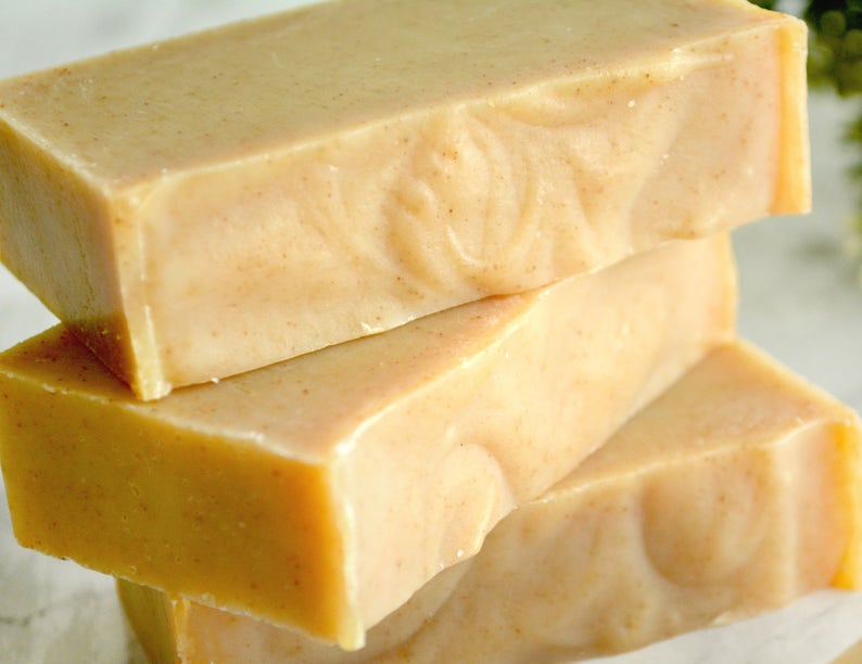 Turmeric Soap Acne Cold Process Soap Vegan Soap Scrub Etsy