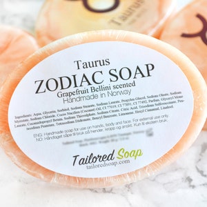 Taurus Zodiac Soap April Birthday Taurus Gift Taurus Birthday Gift For Boyfriend Handcrafted Soap Anniversary Gifts For Girlfriend image 3