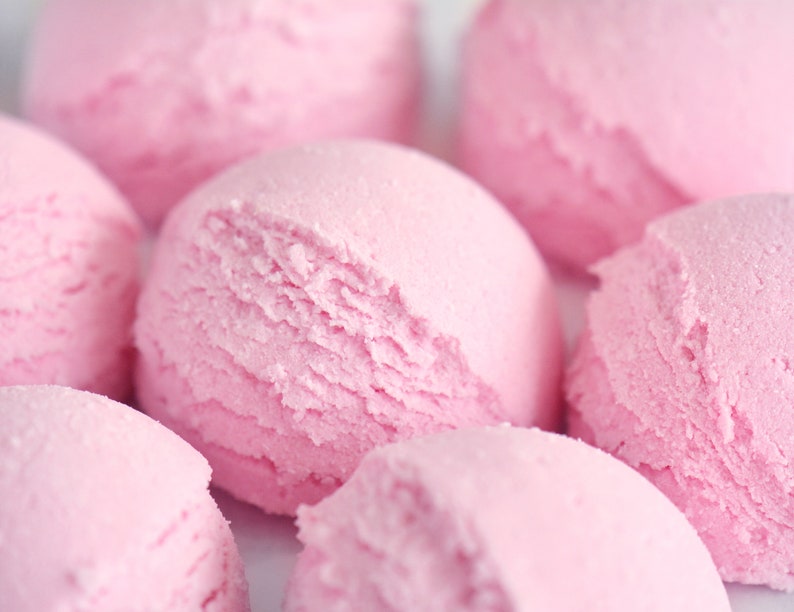 Strawberry Bath Bomb Scoop Bubble Bath Truffle Cute Gifts Etsy