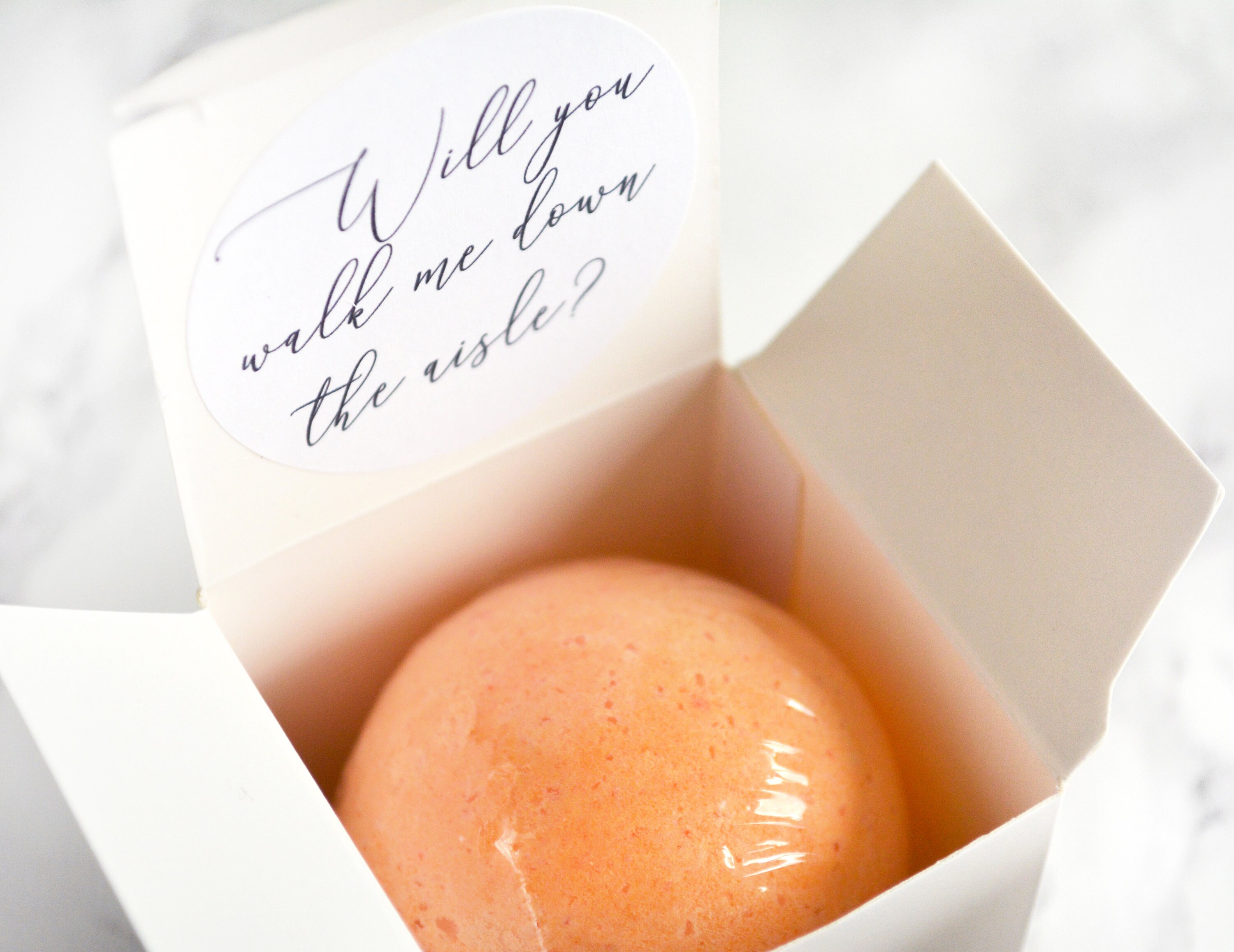 Will You Walk Me Down The Aisle Proposal Personalized Bath Etsy