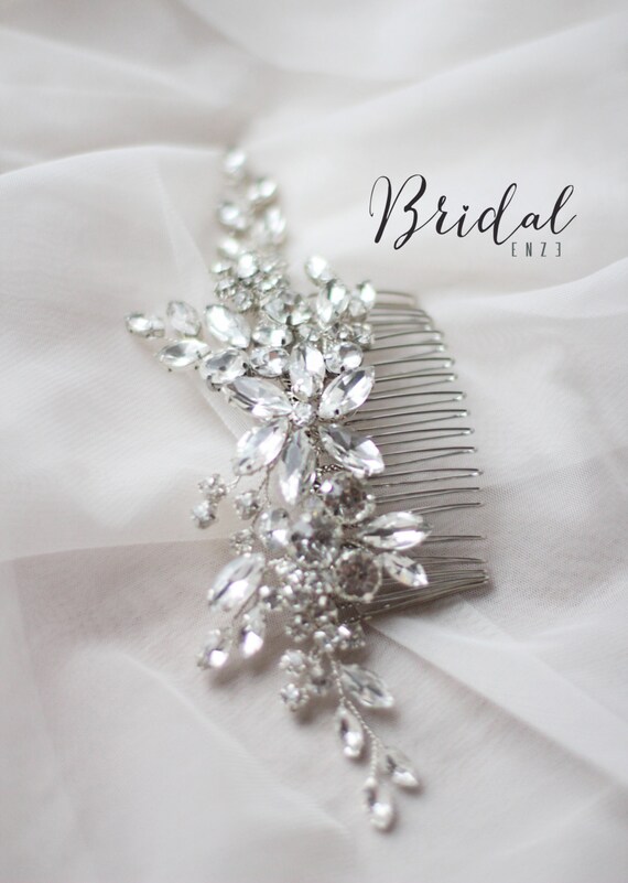 Bridal Hair Comb Rhinestone Hair Clip Wedding Headpiece Etsy