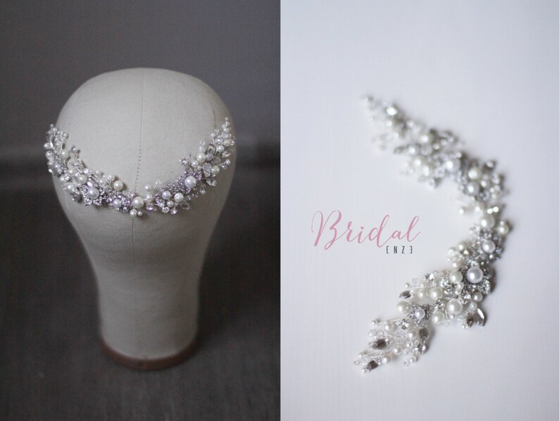 Bridal Headpiece Wedding Headpiece Bridal Head Piece Decorative Hair Adornment Bridal Hair Accessory Decorative Hair Comb HP-001