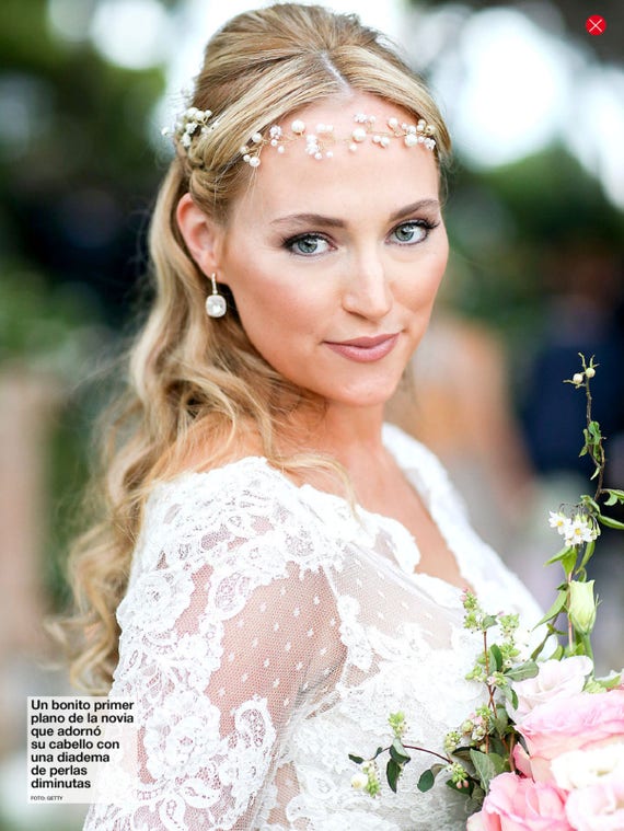 Bridal Headband Wedding Forehead Halo Headpiece Royal Family Etsy