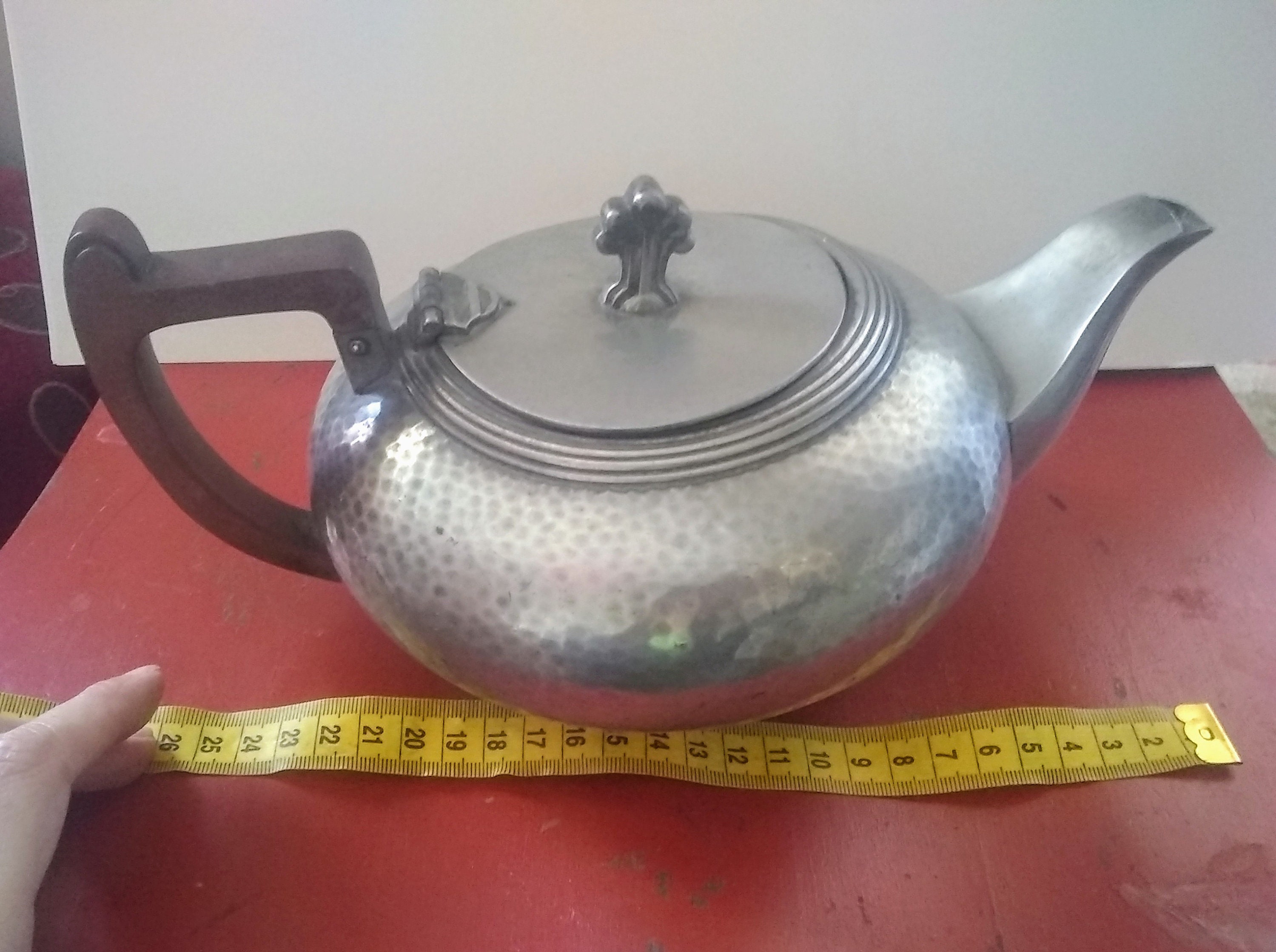 Art Deco Pewter Teapot Frank Cobb and Co Ltd Sheffield British Etsy
