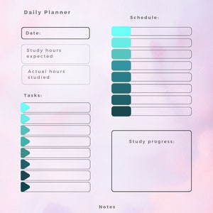 Simple Study Planner | Printable PDF & Editable Canva Design | Digital ...