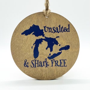 Great Lakes Unsalted & Shark Free Ornament Christmas Holiday