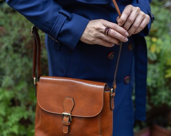 Leather messenger bag ,handmade leather bag ,cross body ,leather cross body,brown leather bag,