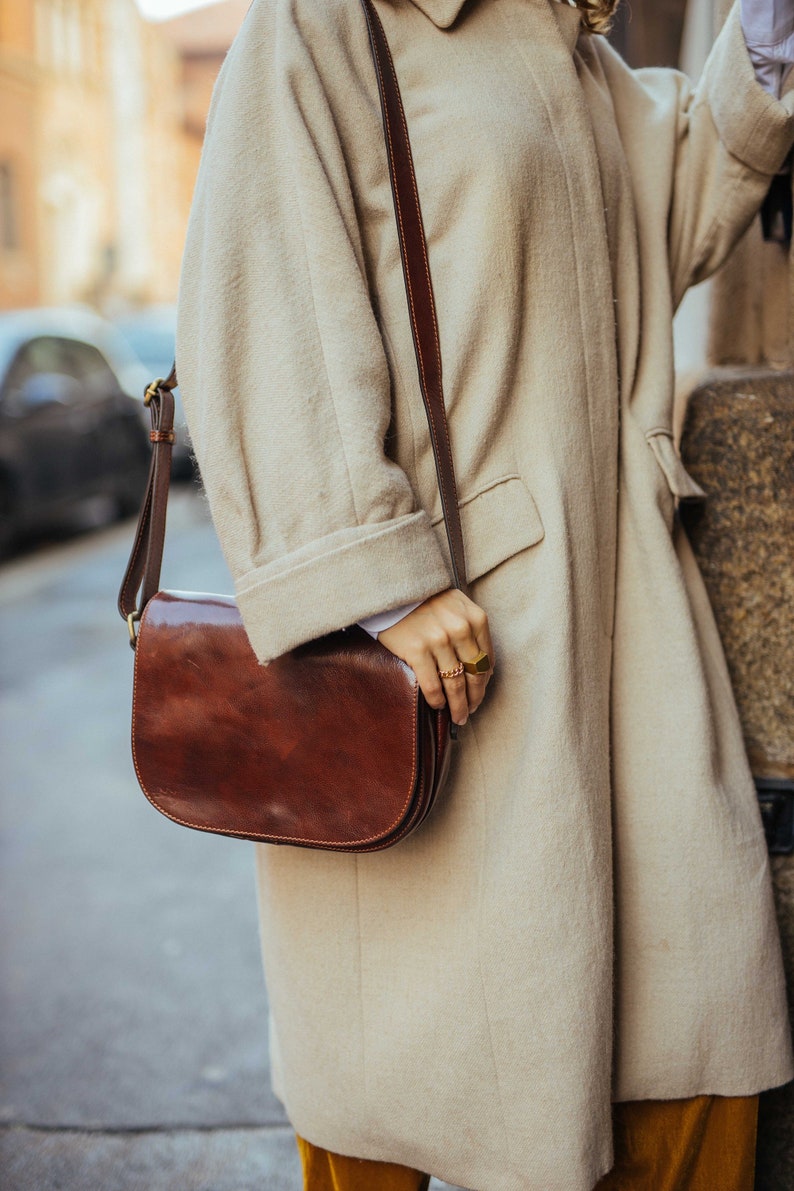 Leather Messenger Bag handmade Leather Bag cross Body - Etsy