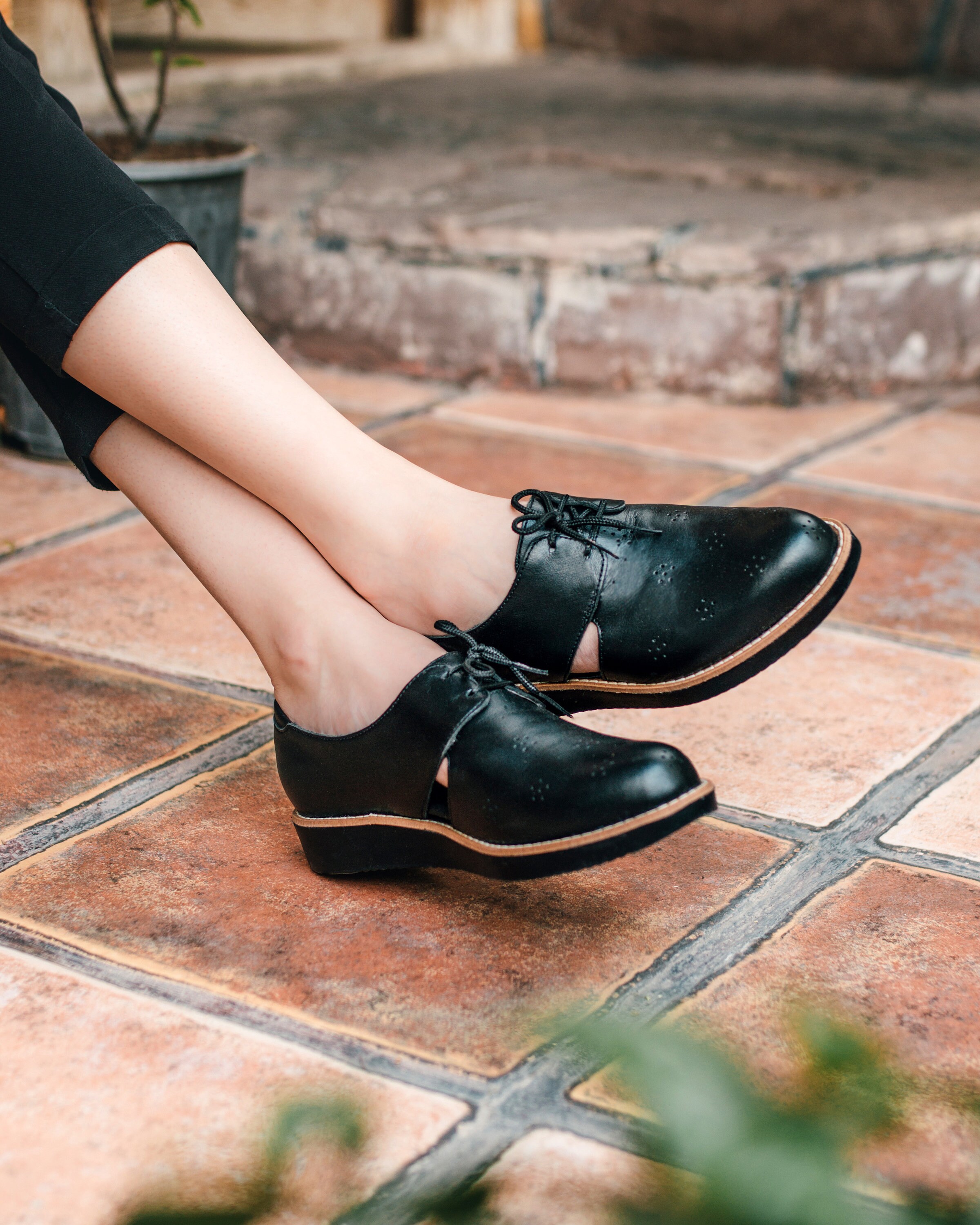 Black Oxford Women Leather Shoes Leather Oxfords Oxford | Etsy