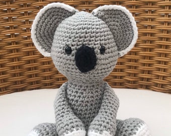 Koala Bear Soft Cuddly Toy, Crochet Koala, Australia Toy, nursery toy,Amigurumi toys