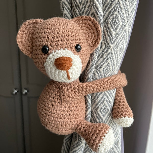 Embrasses de rideau en peluche - embrasses de rideau de chambre de bébé - embrasses d'animaux - embrasses d'ours en peluche - embrasses de rideau - embrasses d'ours-idées de chambre de bébé