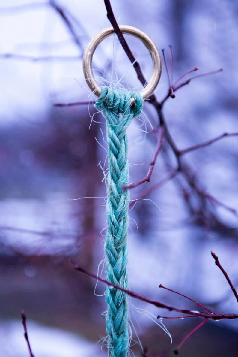 The Grateful String is Made of Baling Twine and a Ring on a Etsy