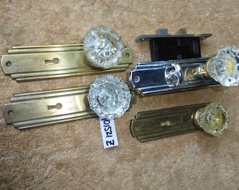 Vintage antieke 12-delige deco badkamer slaapkamer privacy loopdeur hardware set 101521 €