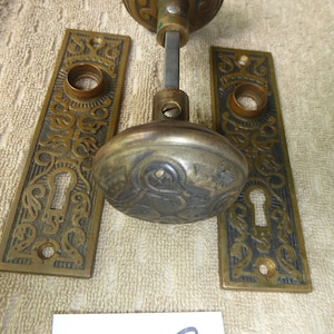 Vintage Antique Cast Brass Door Hardware 12919 B