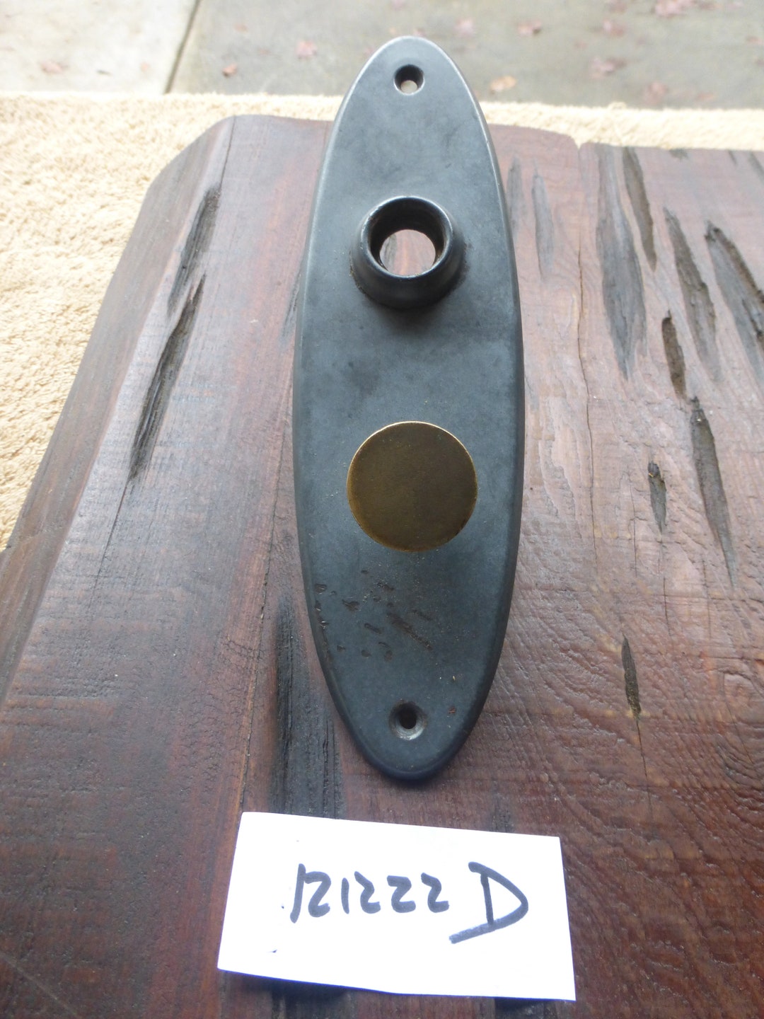 Vintage Antique Thumb Turn Privacy Door Plate 121222 DM Etsy