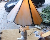 Vintage Antique Victorian Slag Glass Table Parlor Lamp 92022 L
