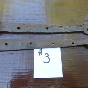 PAAR Vintage Hand geschmiedet Eisen Bügel Scharniere runde Spitze 32024 A
