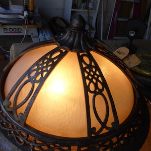 Vintage Antique Lg Flush Mount Light Fixture  3322 A