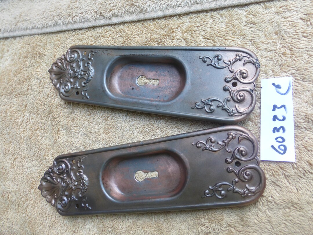 Vintage Antique Pocket Door Pulls Set 60323 C Etsy
