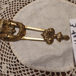 Vintage Antique Victorian Cast Brass Furniture Ormolu Hardware Rococo 112424 E