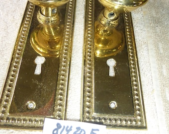 Antique 4 Pc Victorian Beaded Door Hardware Set 81420 E