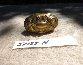 ONE Vintage Antique Corbin Marseilles? Brass Oval Victorian Door Knob 52125 H