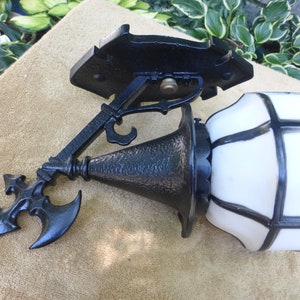 Vintage Antique Arts & Crafts Wall Sconce Porch Light Gothic Mission 71124 A