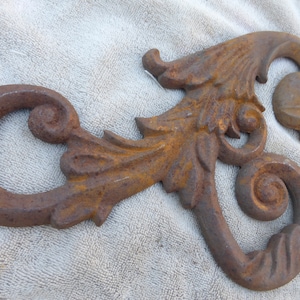 ONE Vintage Antique Architectural Decorative Ornamental Cast Iron Panel 30222 K
