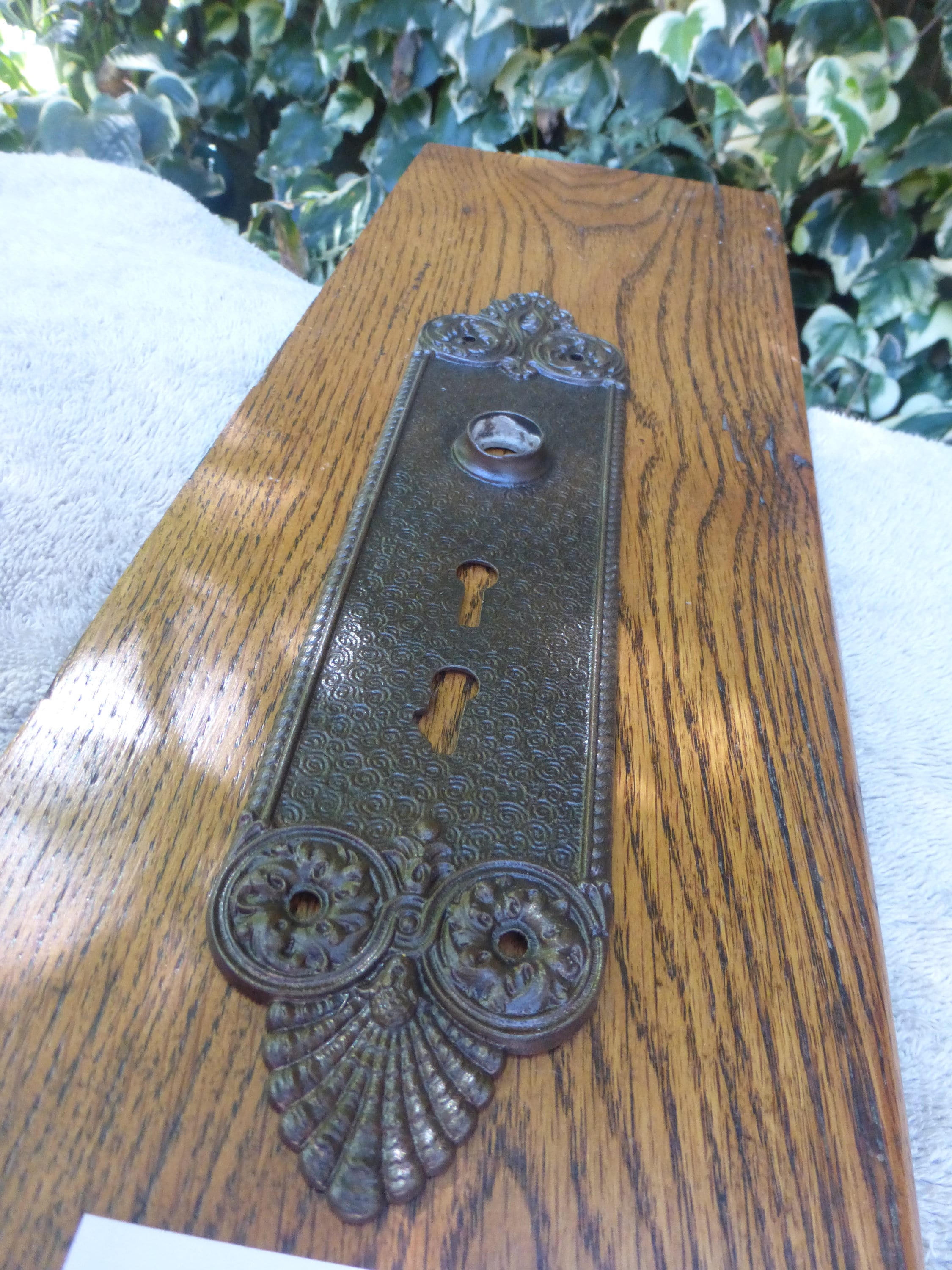 Vintage Antique 2 Pc Victorian Entry Door Hardware Set 92422 C Etsy