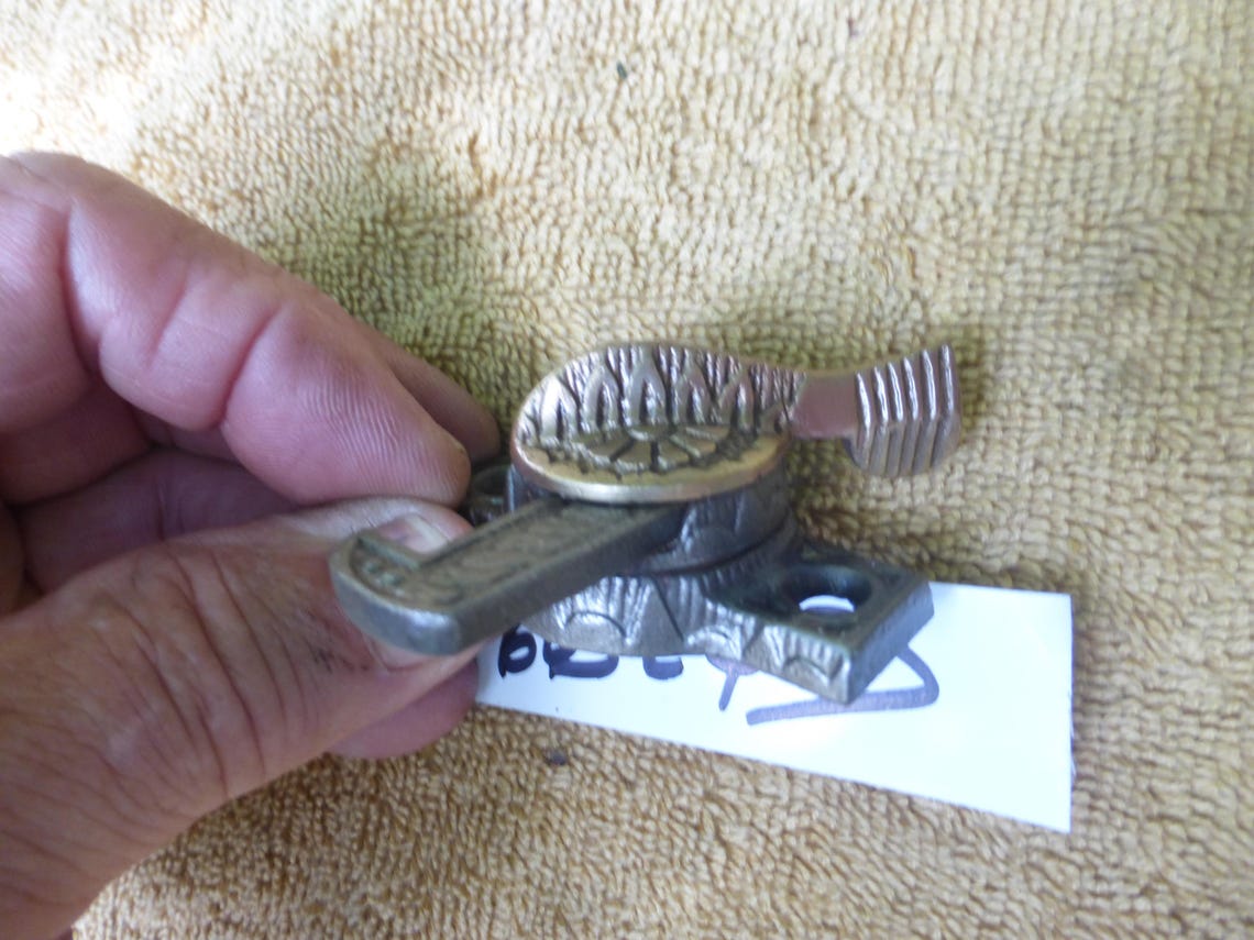 Vintage Antique 1888 Brass Iron Window Sash Casement Lock 60324 D - Etsy