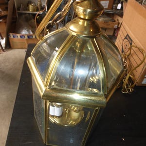 Vintage Antique Brass Lantern Pendent 20524 A