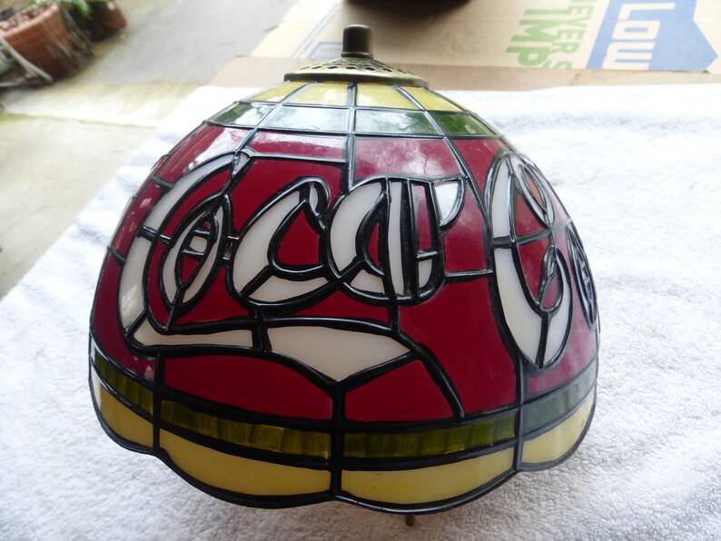 Vintage Antique Coca Cola Lamp Shade And Harp Image 0
