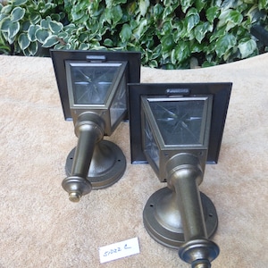 2 Vintage Antique Italian Wall Sconces Light Fixtures Porch Lights 51022 C