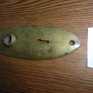 Targa ovale per porta in ottone anticato Sargent 121823 K